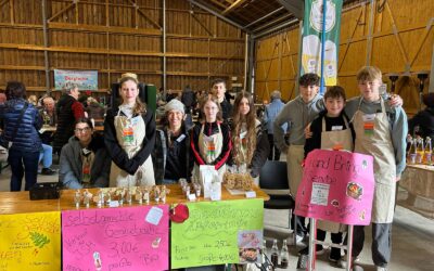 Engagement am Bauernmarkt – Die Klassen 8c und 8M packen mit an